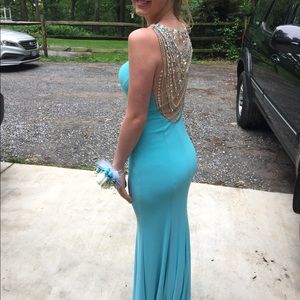 Light blue prom dress